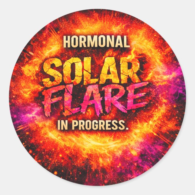 Adesivo Chuva Solar Hormonal em Andamento – Divertido (Frente)