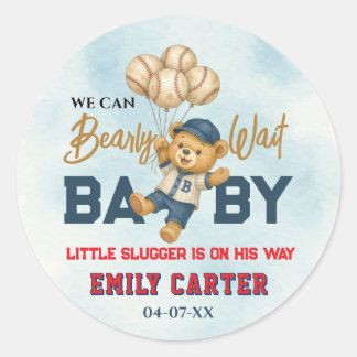 Adesivo Chuveiro de Bebê do Pequeno Batedor Azul Divertido