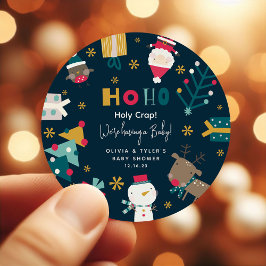 Adesivo Chuveiro de Bebê 'Ho Ho Droga Santa' Divertido de