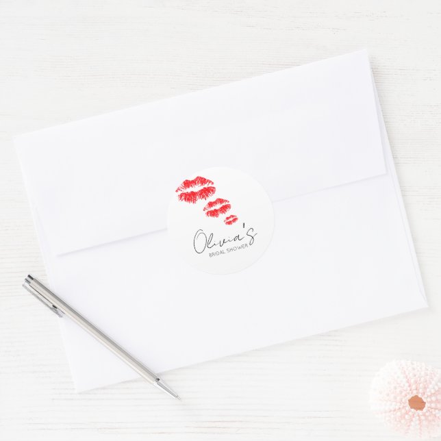 Adesivo Chuveiro de noiva beijo a saudade (Envelope)