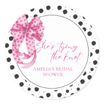 Chuveiro de Noiva com Laço Rosa Ela Está Casando 