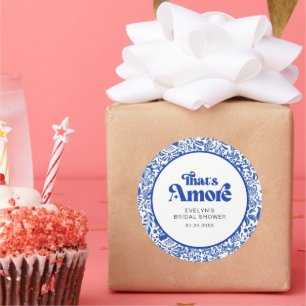 Adesivo Chuveiro de Noiva Italiano Isso É Favor Amore