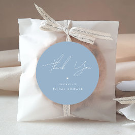 Adesivo Chuveiro de Noiva Obrigada Stylish Something Blue