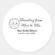 Chuveiro de noiva viagem adicionar nome data senho