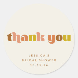 Adesivo Chuveiro Personalizado Groovy Terracotta Peach Ret