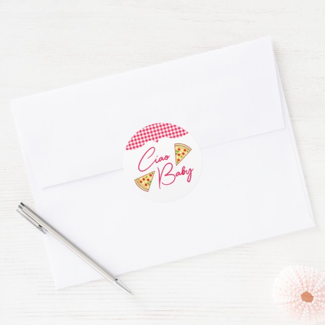 Adesivo Ciao Baby Italian Baby Shower (Envelope)