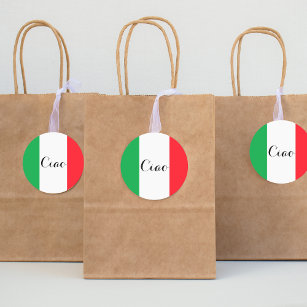 Adesivo Ciao Itália com a bandeira italiana