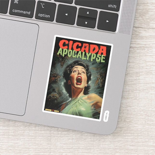 Adesivo Cicada Apocalypse 2024 (Detalhe)