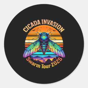 Adesivo Cicada Brood Xiv Summer Cicadas Swarm Tour 2025