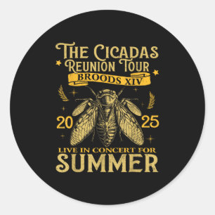 Adesivo Cicada Brood Xiv Verão de 2025 Troço De Reunião Ci
