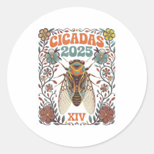 Adesivo Cicada Brood Xiv Verão de 2025 Troço De Reunião Ci