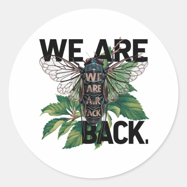 Adesivo cicada-tshirt-design (Frente)