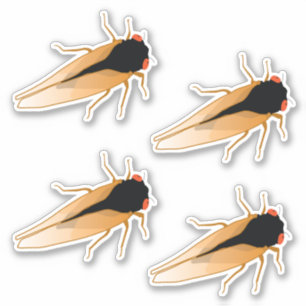 Adesivo Cicadas Magicada, 17 Anos Periódicos