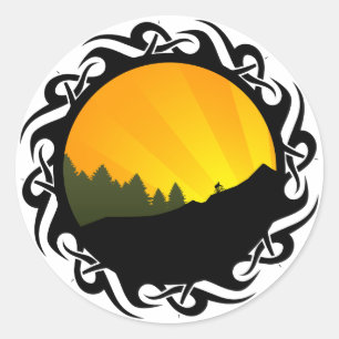 Adesivo ciclagem: rayz da montanha: