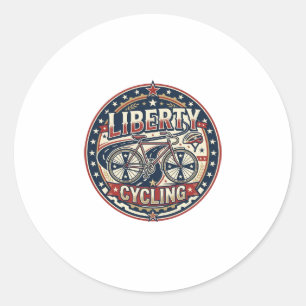 Adesivo Ciclismo da Liberdade Patriótico Ciclismo Vintag P