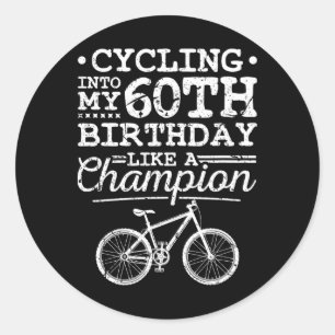Adesivo Ciclismo de Montanha Aniversário de 60 anos Homens