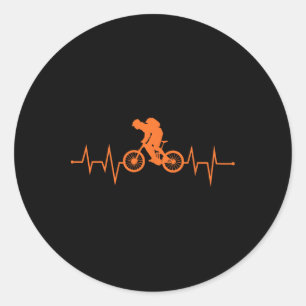 Adesivo Ciclismo de Montanha Batimento Cardíaco Ciclista d