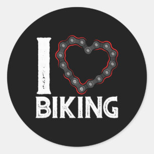 Adesivo Ciclismo de Montanha Bicicleta Eu Amo Pedalar 