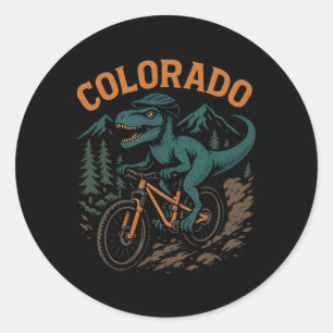 Adesivo Ciclismo de Montanha Colorado T-rex Dinossauro Div