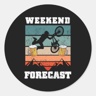 Adesivo Ciclismo de Montanha E Cerveja Presente Divertido