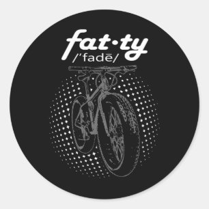 Adesivo Ciclismo de Montanha Fat Bike Fat-ty Ciclismo
