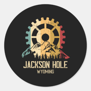 Adesivo Ciclismo de Montanha Jackson Hole Wyoming
