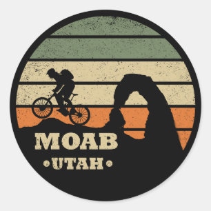 Adesivo Ciclismo de Montanha Vintage Mtb Utah - Moab