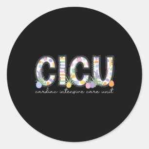 Adesivo Cicu Enfermeira Páscoa Cardíaca Enfermeira Intensi