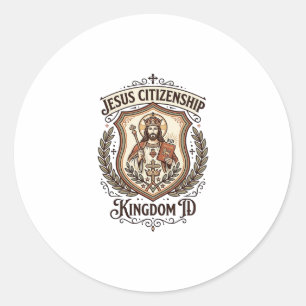Adesivo Cidadania Reino ID Cidadania Parentesco Jesus