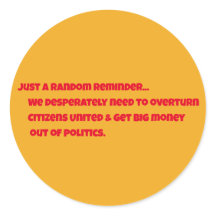 Cidadãos United Round Sticker