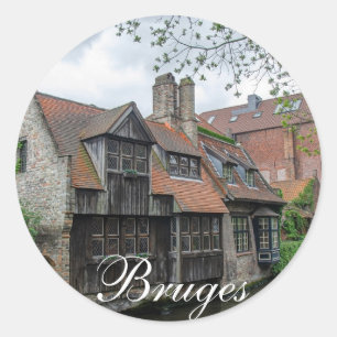 Adesivo Cidade antiga de Bruges na Bélgica