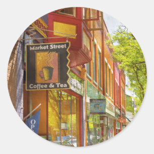Adesivo Cidade - Corning NY - Market Street Coffee & Tea