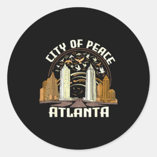 Adesivo Cidade Da Paz Atlanta Souvenir Homens Mulheres Geó