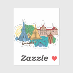 Adesivo cidade de bangkok