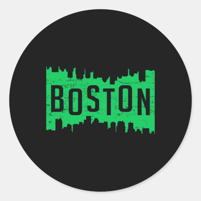 Adesivo Cidade de Boston EUA Cidade Cidade Cidade Cidade d (Frente)