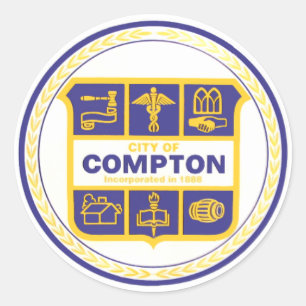 Adesivo Cidade de Compton Seal (Califórnia)