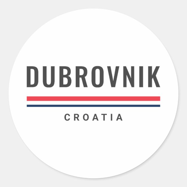 Adesivo Cidade de Dubrovnik Croácia (Frente)