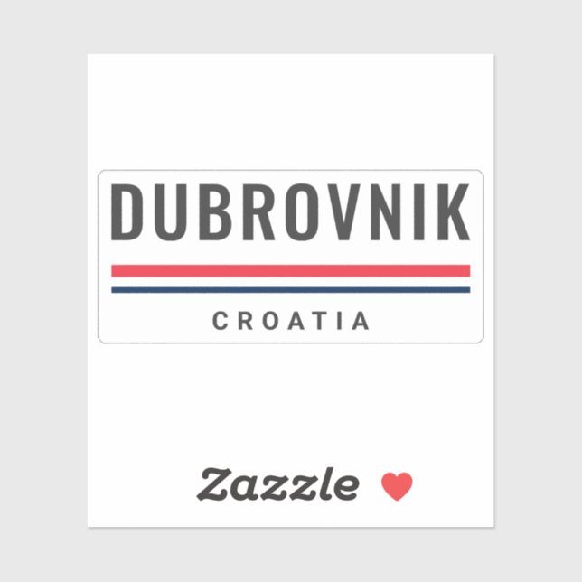 Adesivo Cidade de Dubrovnik Croácia (Folha)