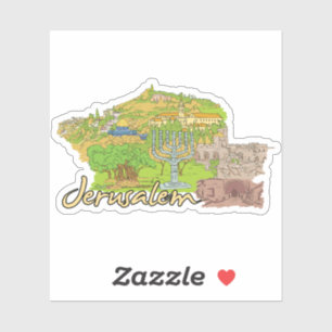 Adesivo cidade de jerusalem