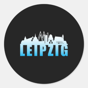 Adesivo Cidade de Leipzig, Alemanha, cidade de Gift Idea