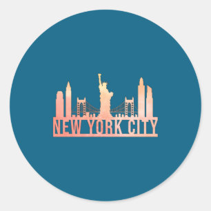 Adesivo Cidade de Nova York EUA Paisagem Urbana Funny Gift