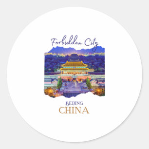 Adesivo Cidade de Pequim Proibida China Souvenir Homens Ra