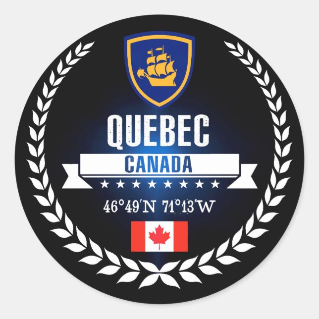 Adesivo Cidade de Quebec (Frente)
