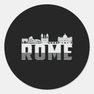 Adesivo Cidade de Roma, Itália, Skyline Cityscape Funny G