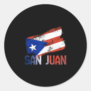Adesivo Cidade de San Juan Porto Rico Bandeira Vintage Roo