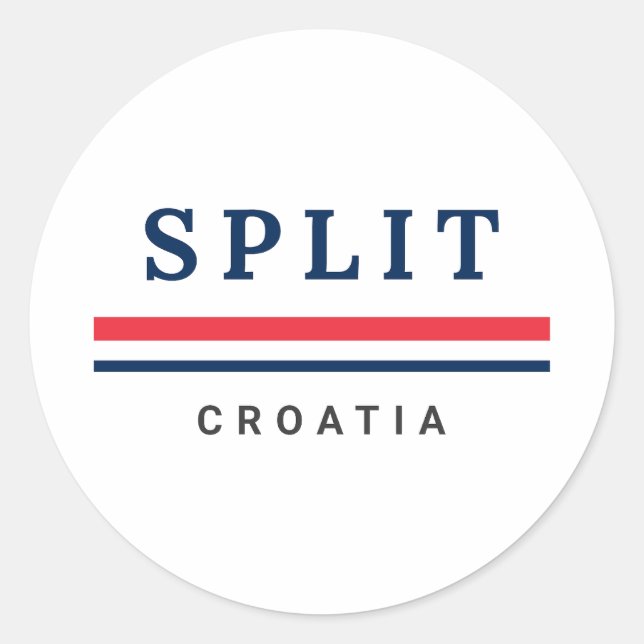 Adesivo Cidade de Split Croácia (Frente)