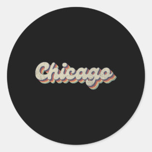 Adesivo Cidade dos EUA dos anos 70 e 80 - Chicago Vintage
