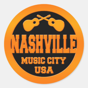 Adesivo Cidade EUA da música de Nashville