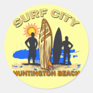 ADESIVO CIDADE HUNTINGTON BEACH DO SURF