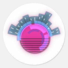 Adesivo Cidade Mundial Cyberpunk